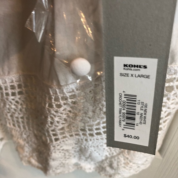 White crochet trim flyaway - Picture 6 of 8